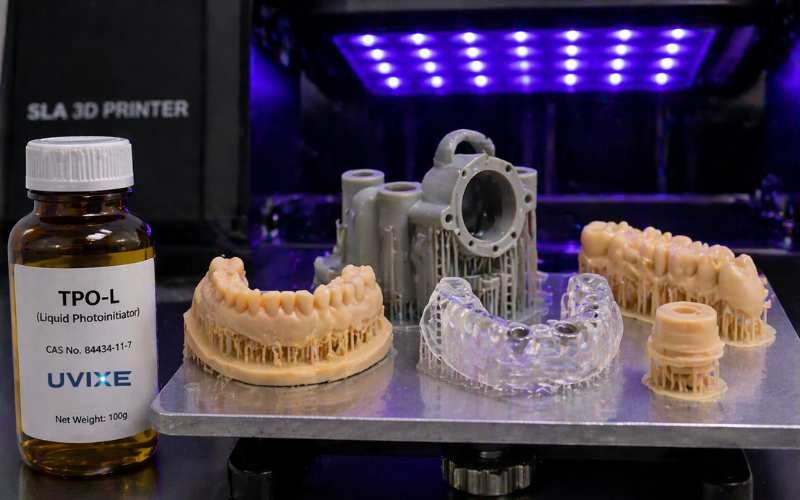 TPO-L photoinitiator used in SLA DLP 3D printing resin for dental models and industrial prototypes