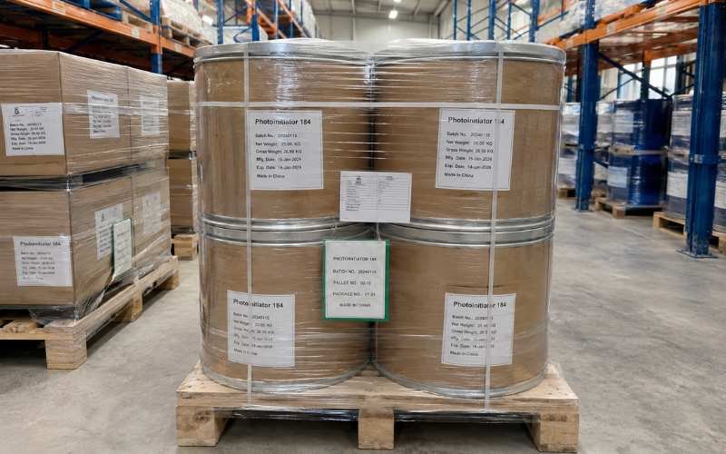 Photoinitiator 184 industrial packaging and export supply for UV coating ink adhesive manufacturers