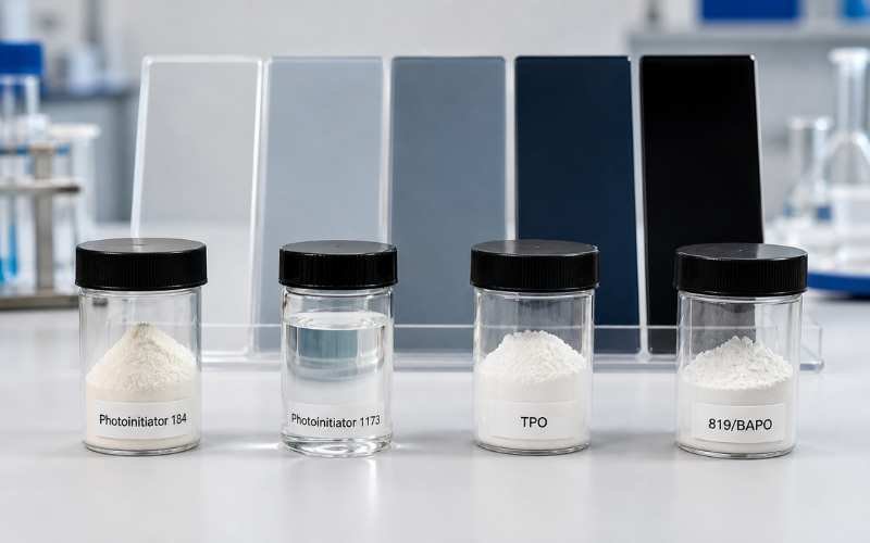 Photoinitiator 184 vs 1173 TPO and 819 comparison for UV curing formulation selection